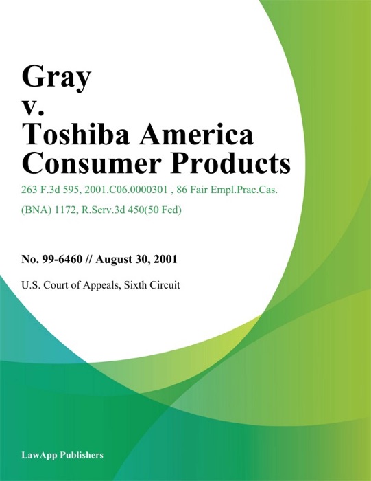 Gray V. Toshiba America Consumer Products