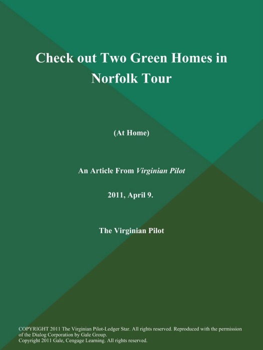 Check out Two Green Homes in Norfolk Tour (At Home)