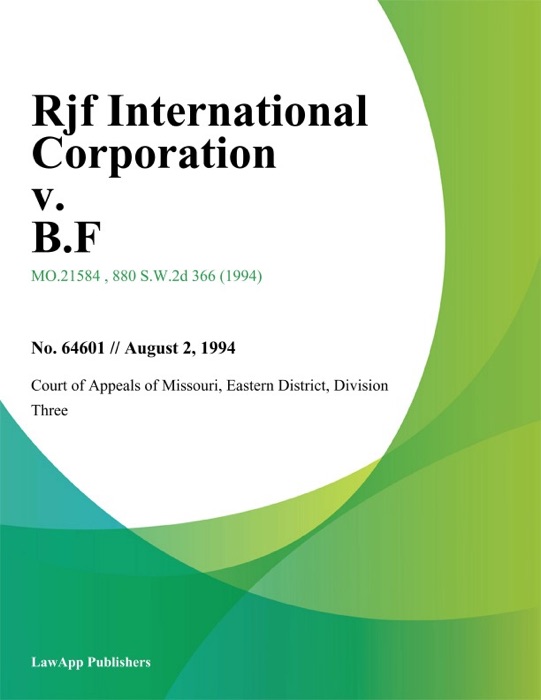 Rjf International Corporation v. B.F