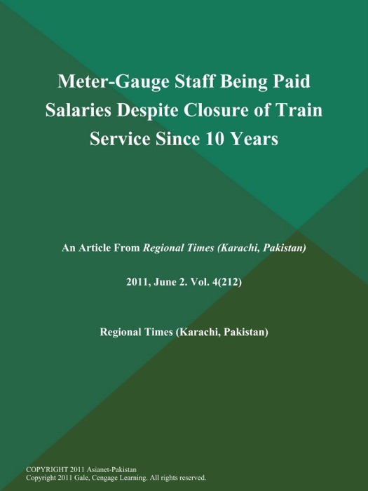 Meter-Gauge Staff Being Paid Salaries Despite Closure of Train Service Since 10 Years