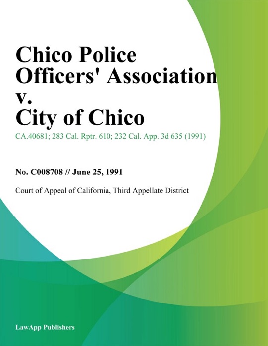 Chico Police Officers Association v. City of Chico