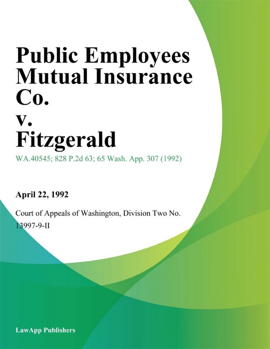 Public Employees Mutual Insurance Co. V. Fitzgerald