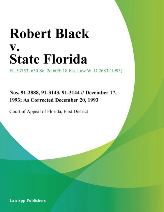 Robert Black v. State Florida
