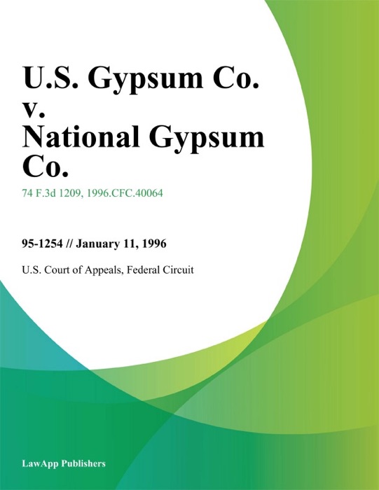 U.S. Gypsum Co. v. National Gypsum Co.