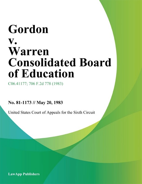 Gordon v. Warren Consolidated Board of Education