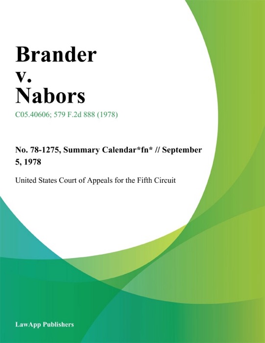 Brander v. Nabors