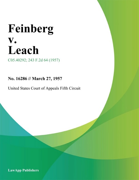 Feinberg v. Leach