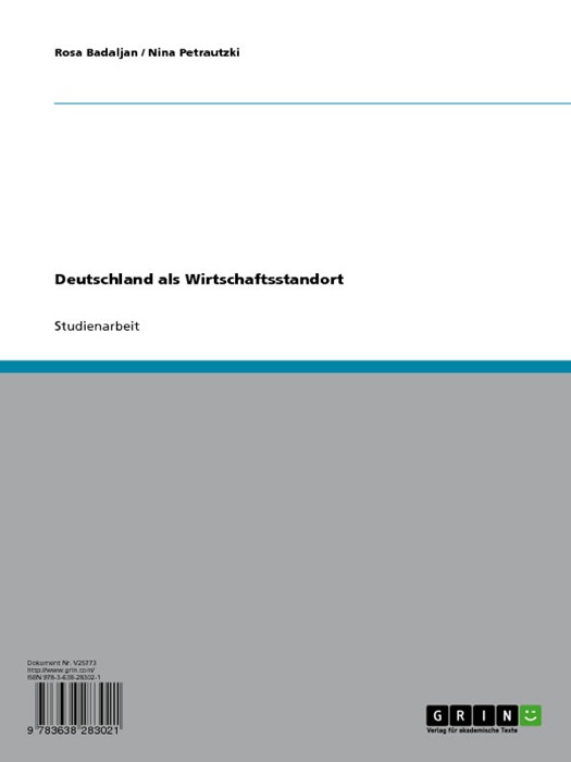 Deutschland als Wirtschaftsstandort