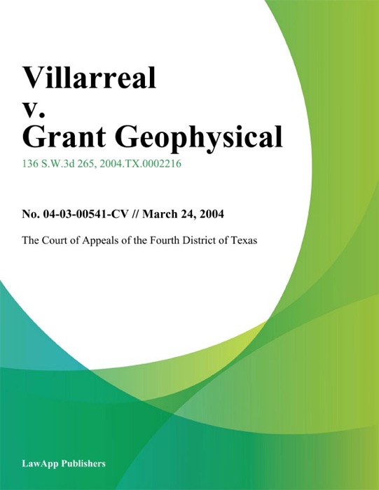 Villarreal V. Grant Geophysical