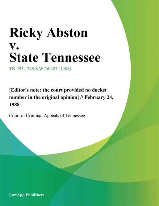 Ricky Abston v. State Tennessee