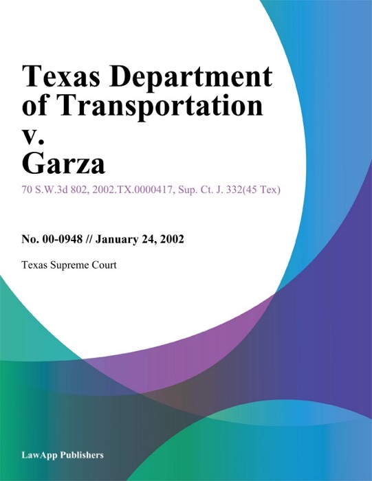 Texas Department Of Transportation V. Garza