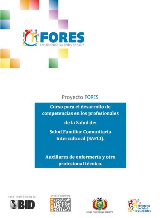 Curso para el desarrollo de competencias en los Profesionales de la Salud de Salud Familiar Comunitaria Intercultural (SAFCI