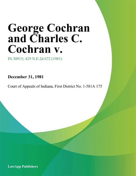 George Cochran and Charles C. Cochran v.