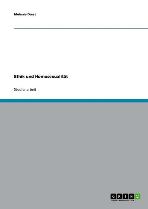 Ethik und Homosexualität