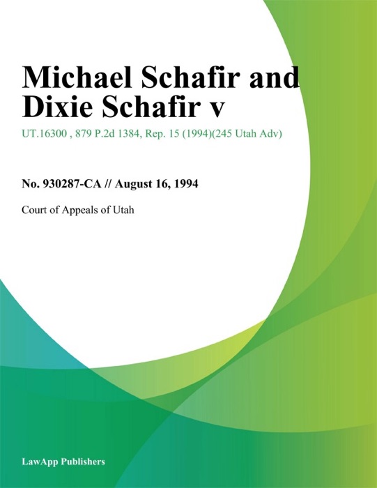 Michael Schafir and Dixie Schafir V.