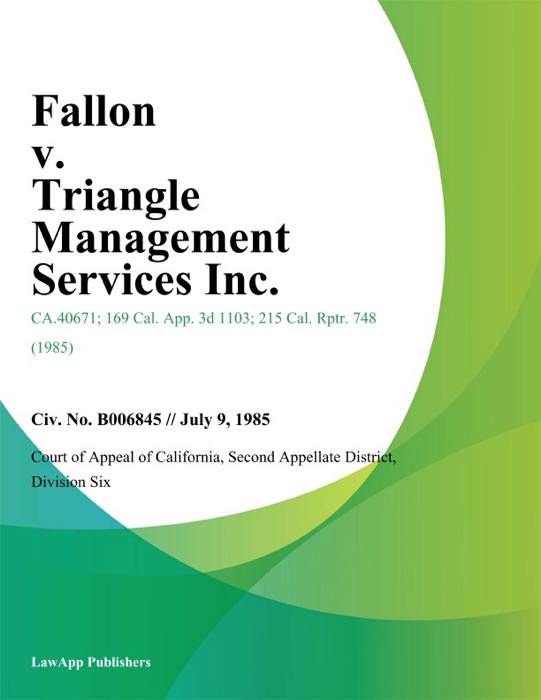 Fallon v. Triangle Management Services Inc.