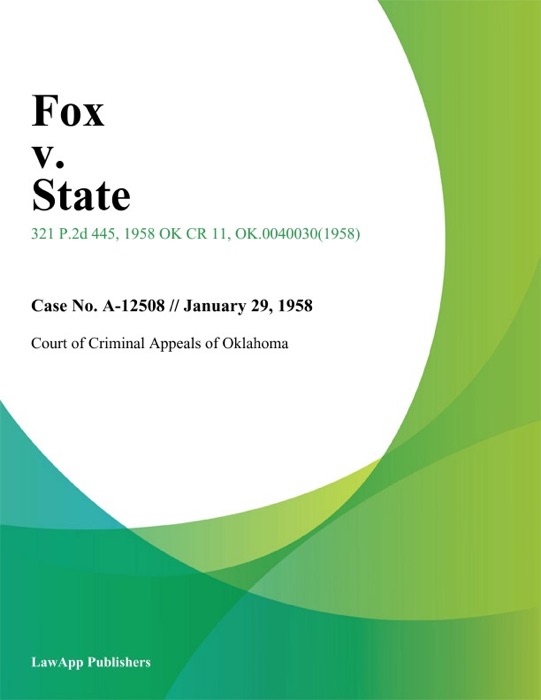 Fox v. State