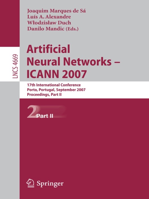 Artificial Neural Networks – ICANN 2007