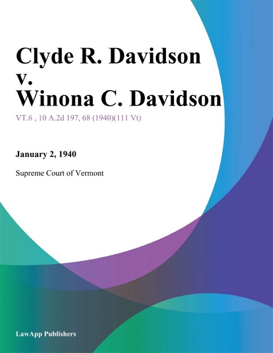 Clyde R. Davidson v. Winona C. Davidson