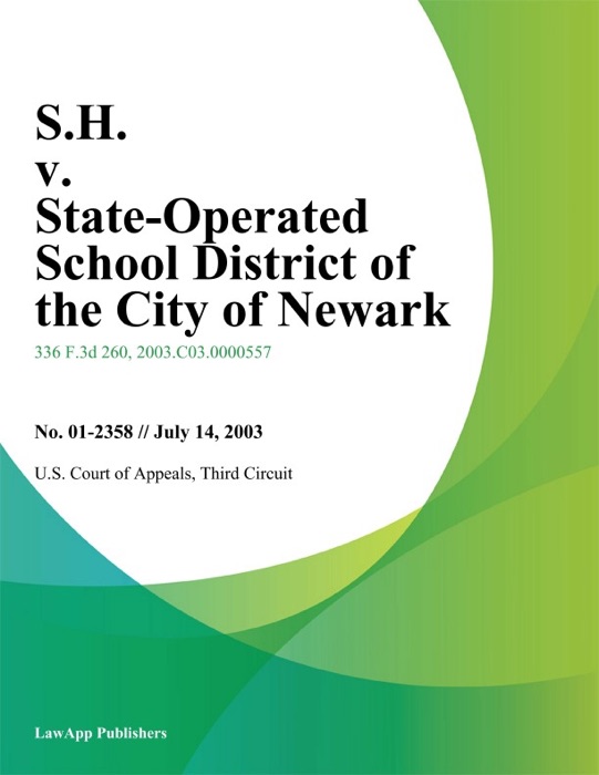 S.H. V. State-Operated School District Of The City Of Newark