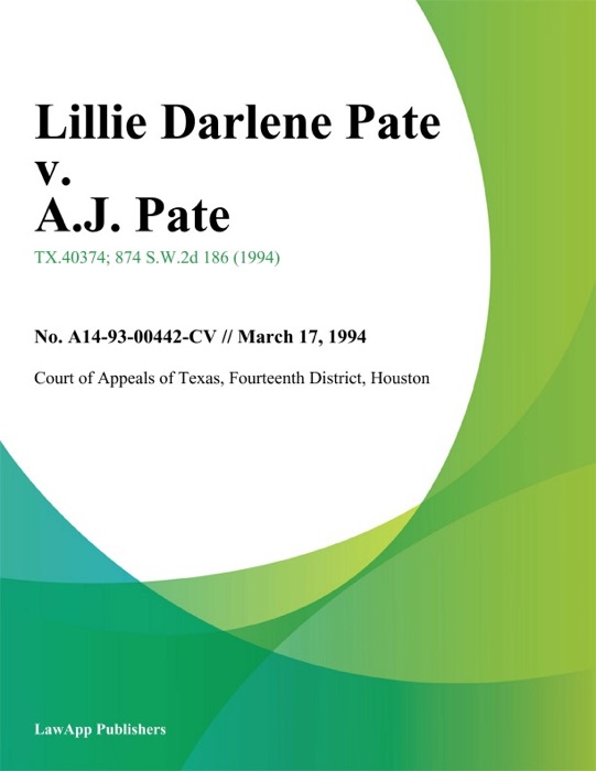 Lillie Darlene Pate v. A.J. Pate