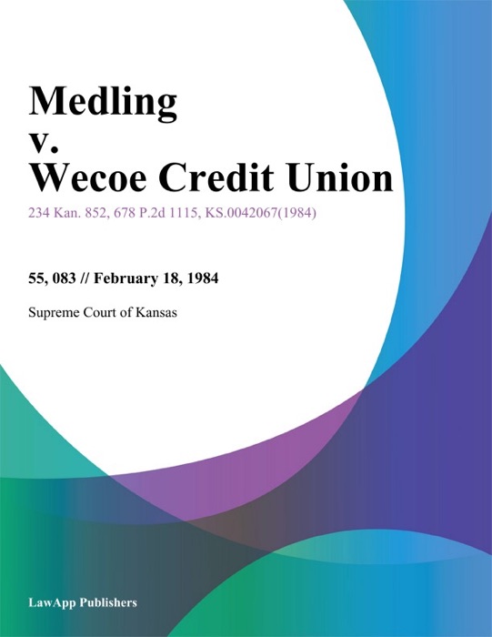 Medling v. Wecoe Credit Union