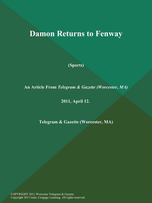 Damon Returns to Fenway (Sports)