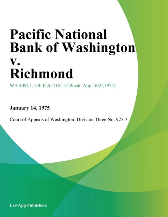 Pacific National Bank of Washington v. Richmond