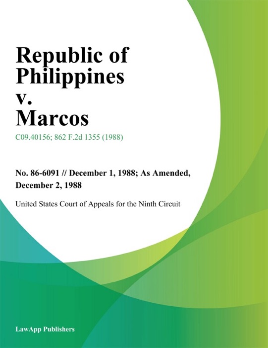 Republic Of Philippines V. Marcos