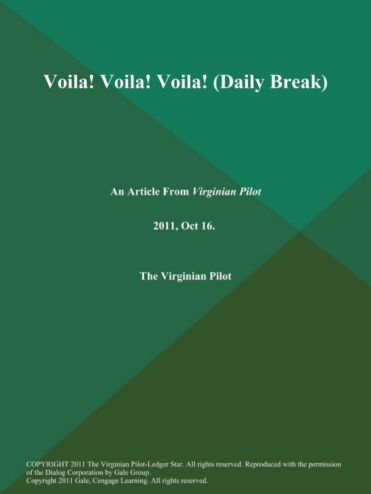 Voila! Voila! Voila! (Daily Break)