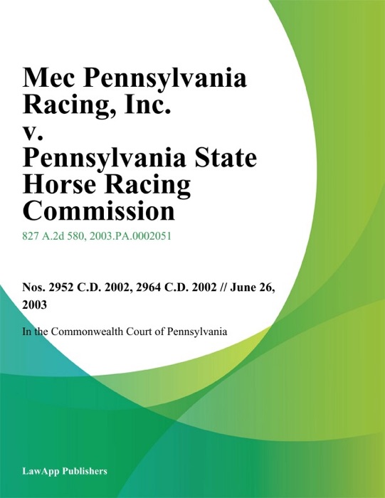 Mec Pennsylvania Racing