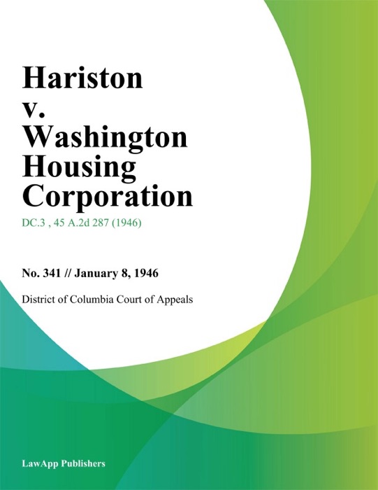 Hariston v. Washington Housing Corporation