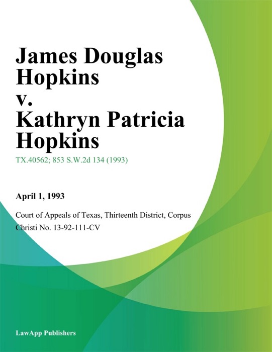 James Douglas Hopkins v. Kathryn Patricia Hopkins