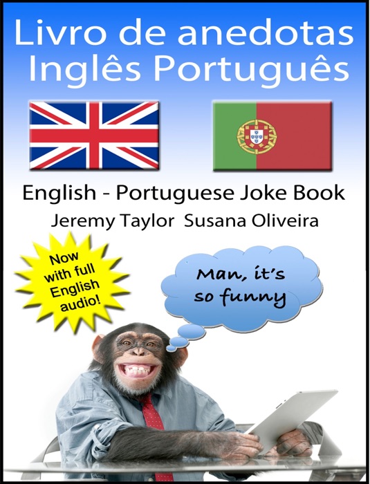 Livro de anedotas Inglês Português-with Audio