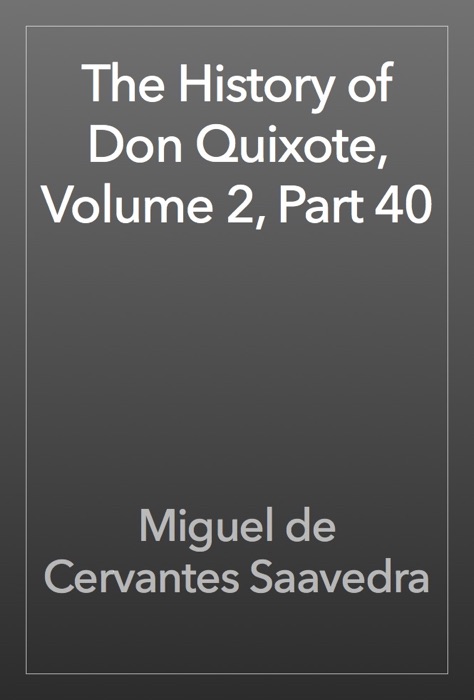 The History of Don Quixote, Volume 2, Part 40