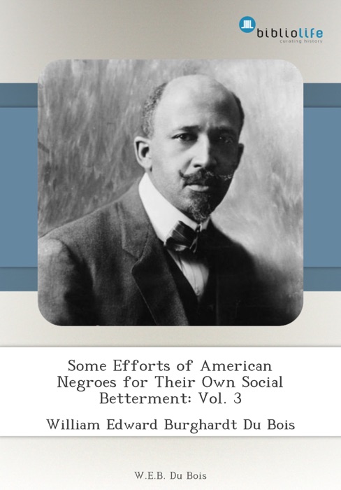 Some Efforts of American Negroes for Their Own Social Betterment: Vol. 3