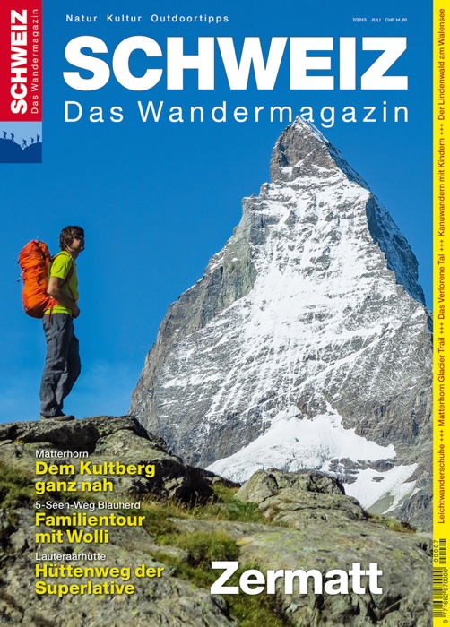 Zermatt - Wandermagazin SCHWEIZ 7/2015