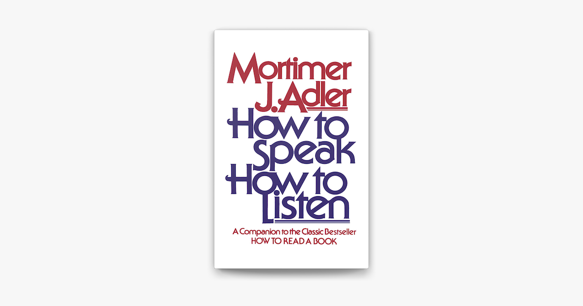 ‎How to Speak How to Listen on Apple Books