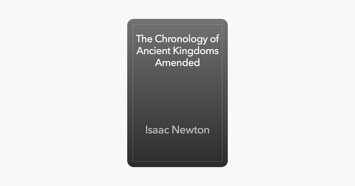 The Chronology Of Ancient Kingdoms Amended On Apple Books - 