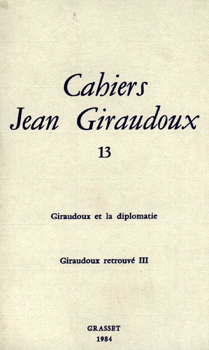 Cahiers numéro 13