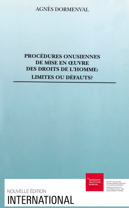 Procédures onusiennes de mise en œuvre des droits de l’homme