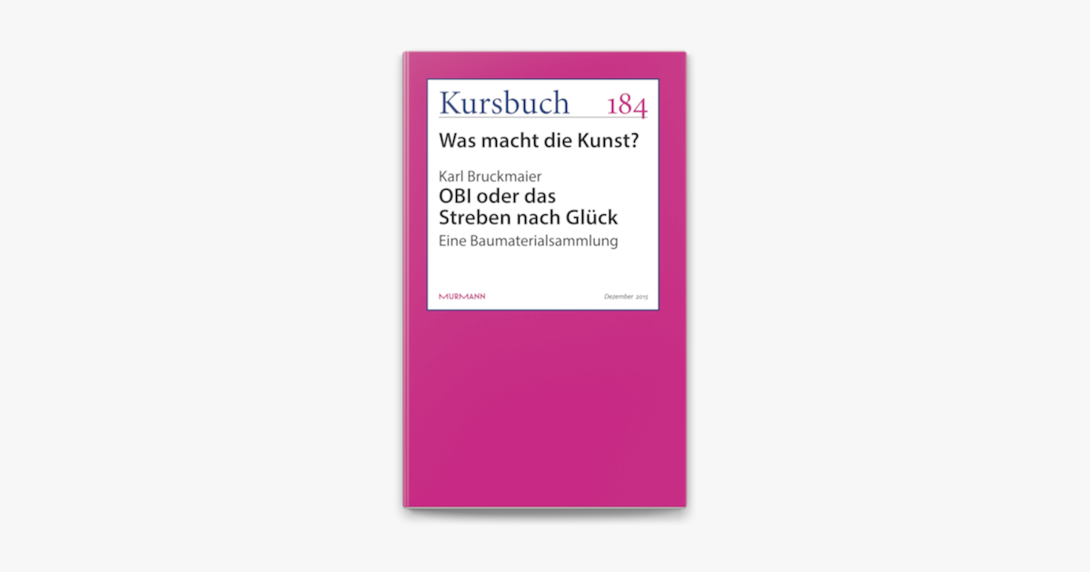 Obi Oder Das Streben Nach Gluck On Apple Books