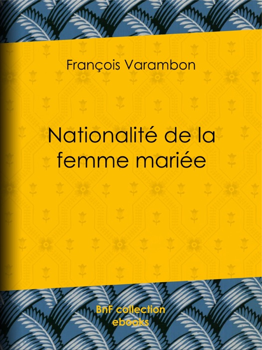 Nationalité de la femme mariée