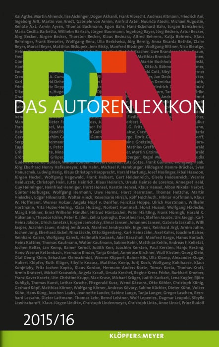 PEN Das Autorenlexikon 2015/16