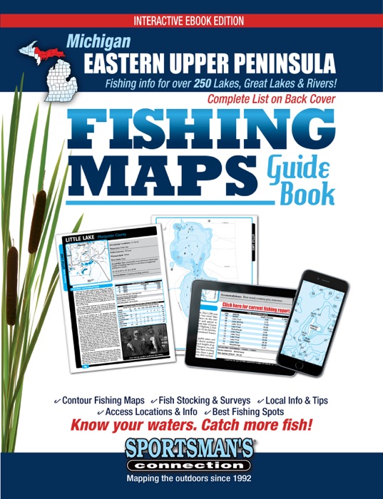 Michigan Eastern Upper Peninsula Fishing Maps Guide Book