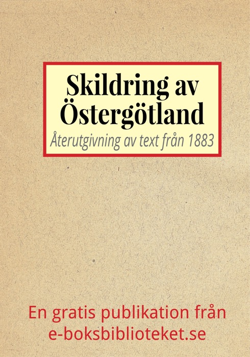 Skildring av Östergötland