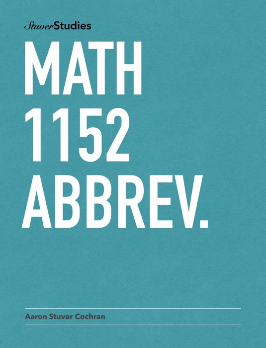 Math 1152 Abbrev.