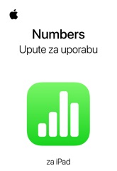 Upute za uporabu aplikacije Numbers za iPad