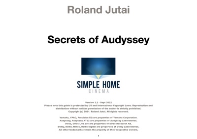 Secrets of Audyssey
