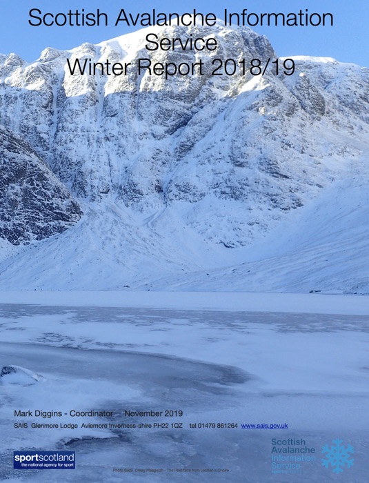 Scottish Avalanche Information Service  Report for Winter 2018/19